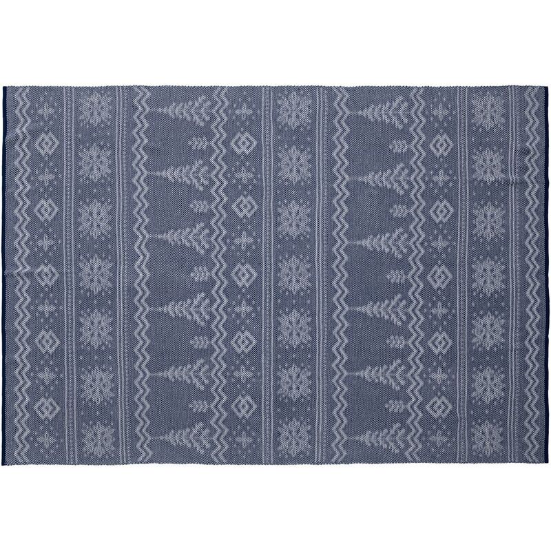 Плед Elnik, синий с молочно-белым арт.16740.64