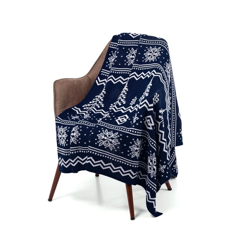 Плед Elnik, синий с молочно-белым арт.16740.64