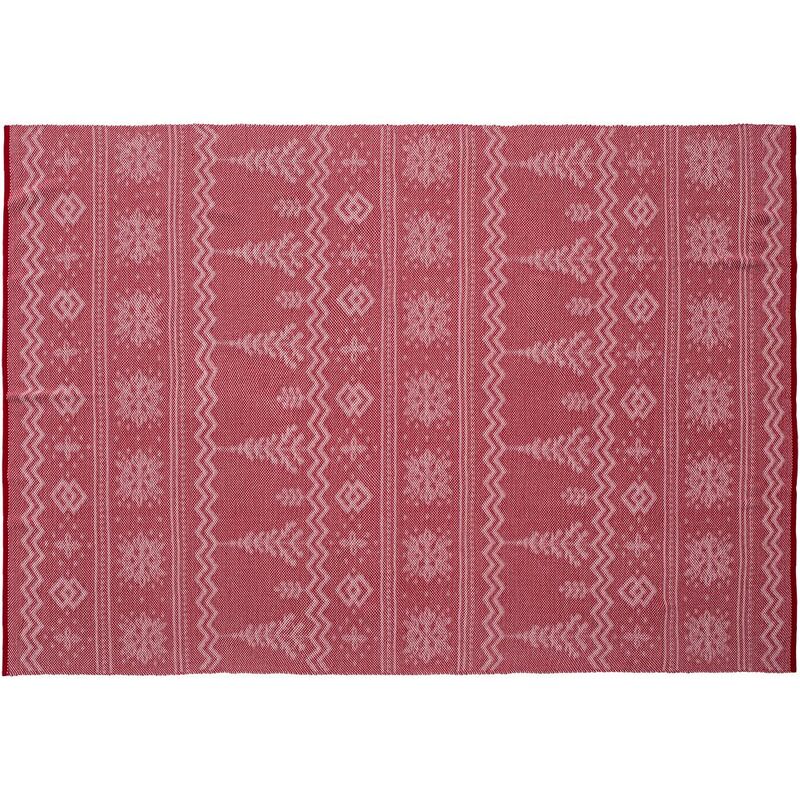 Плед Elnik, красный с молочно-белым арт.16740.65