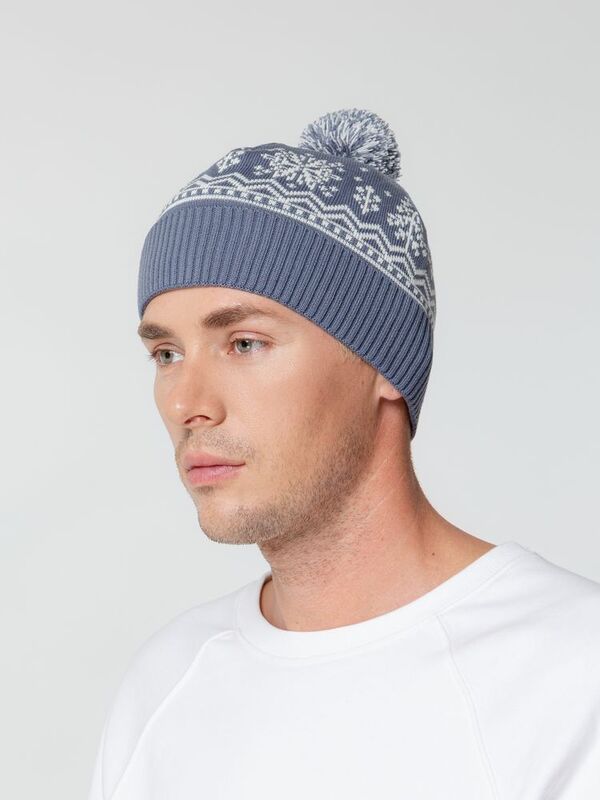 Шапка Elnik, серая с молочно-белым арт.16739.63