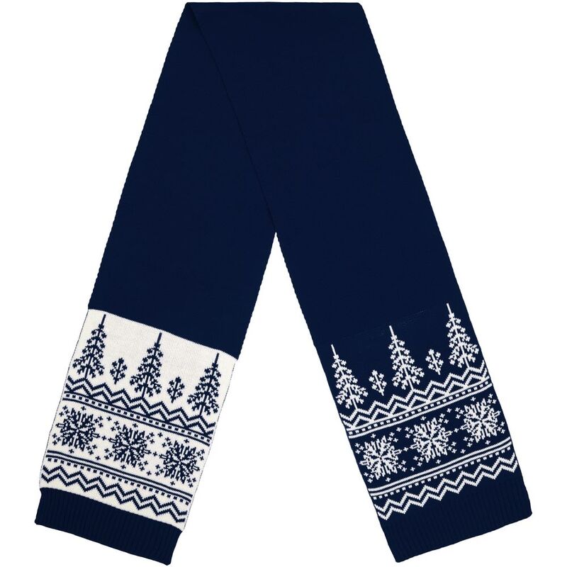 Шарф Elnik, синий с молочно-белым арт.16738.64