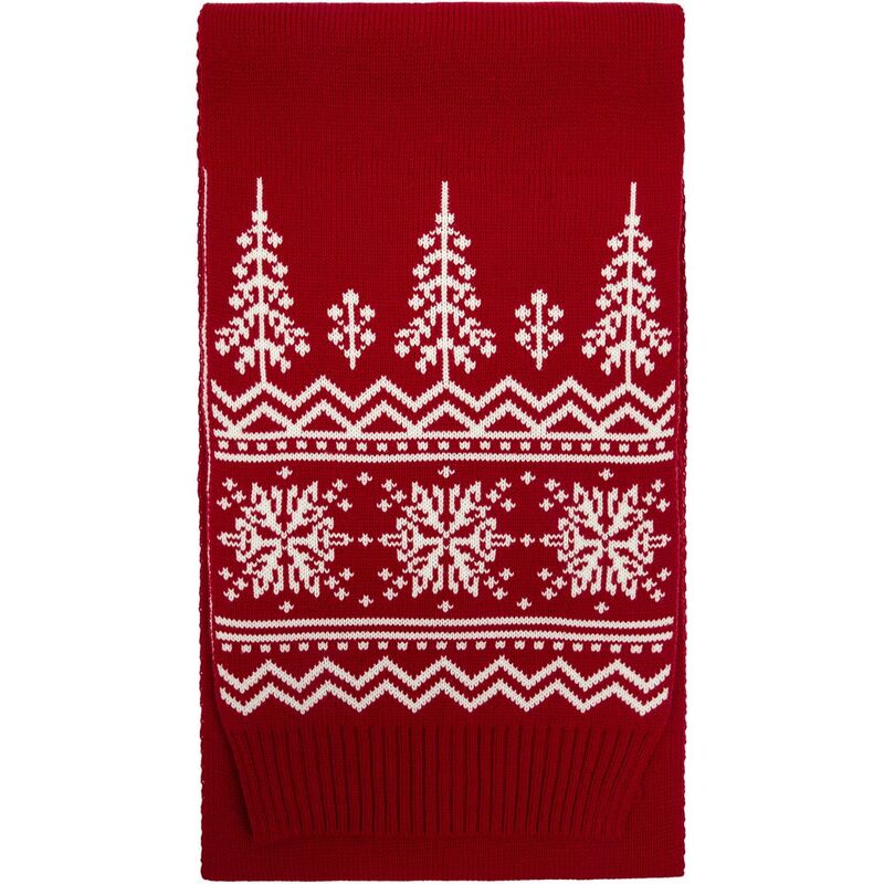 Шарф Elnik, красный с молочно-белым арт.16738.65