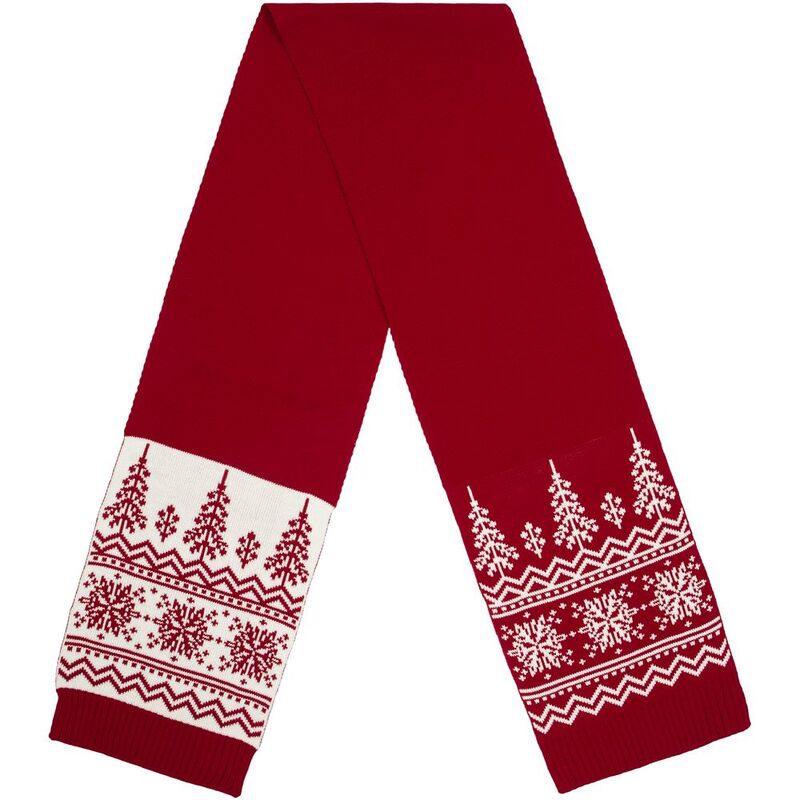 Шарф Elnik, красный с молочно-белым арт.16738.65