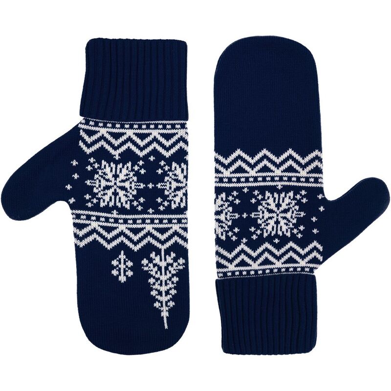 Варежки Elnik, синие с молочно-белым арт.16737.64