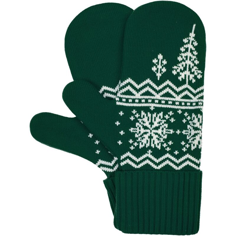 Варежки Elnik, зеленые с молочно-белым арт.16737.69