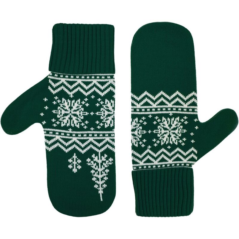 Варежки Elnik, зеленые с молочно-белым арт.16737.69