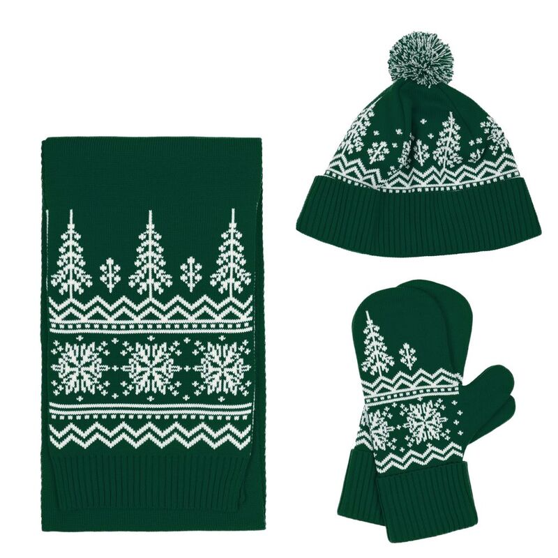 Варежки Elnik, зеленые с молочно-белым арт.16737.69