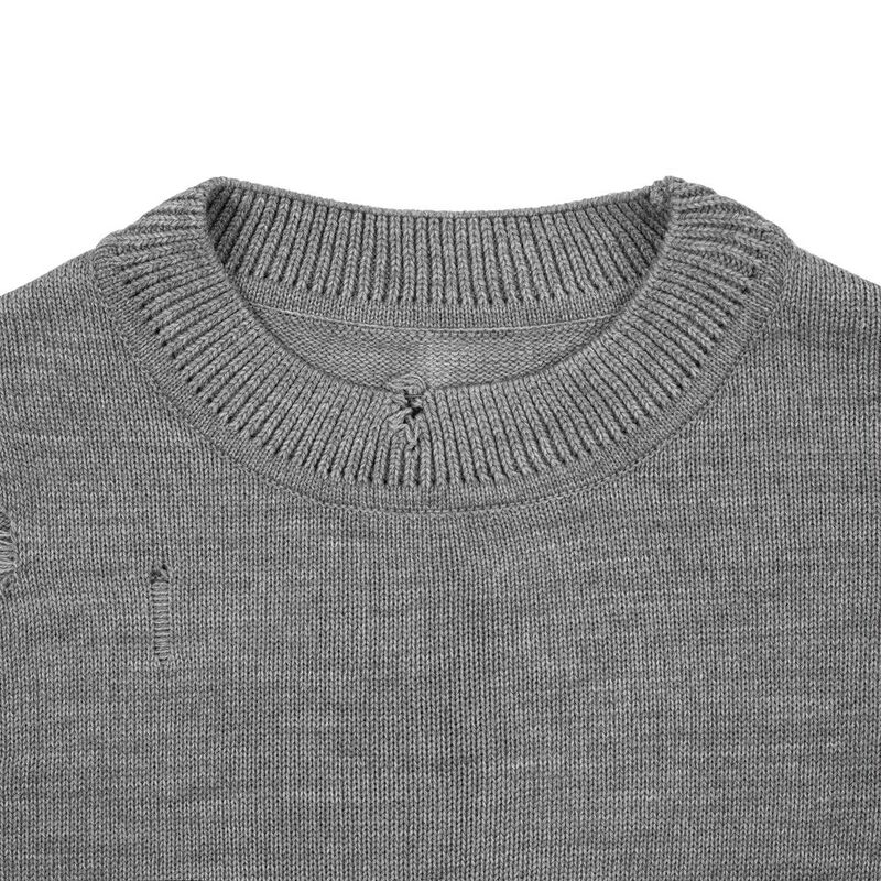 Джемпер оверсайз унисекс Grunge, серый арт.16732.11