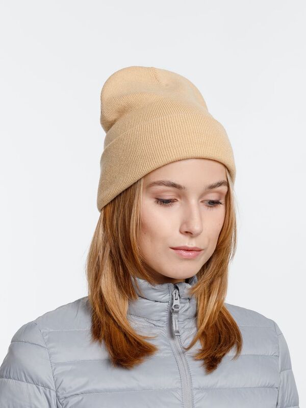 Шапка Urban Flow, бежевая арт.16661.12