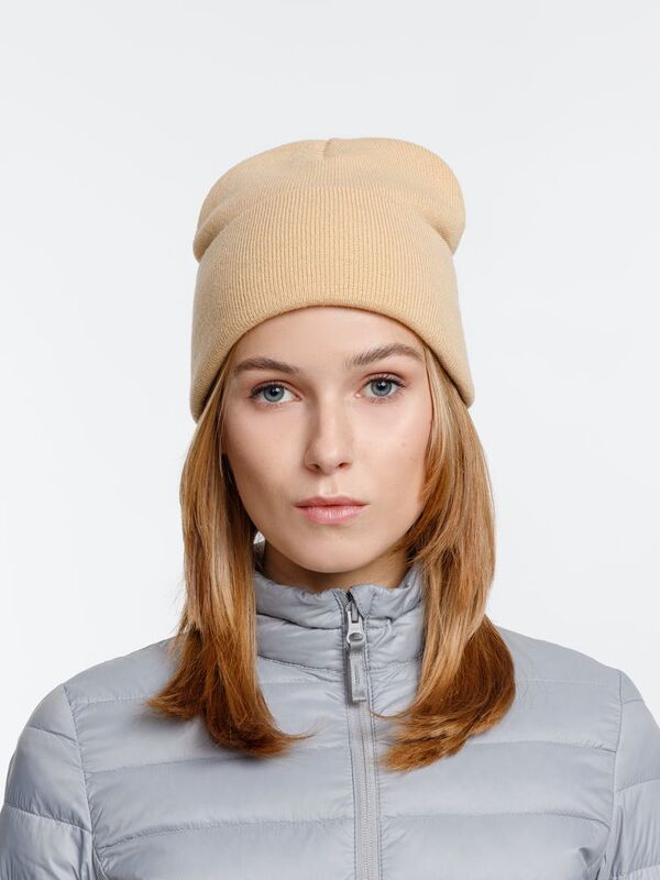 Шапка Urban Flow, бежевая арт.16661.12