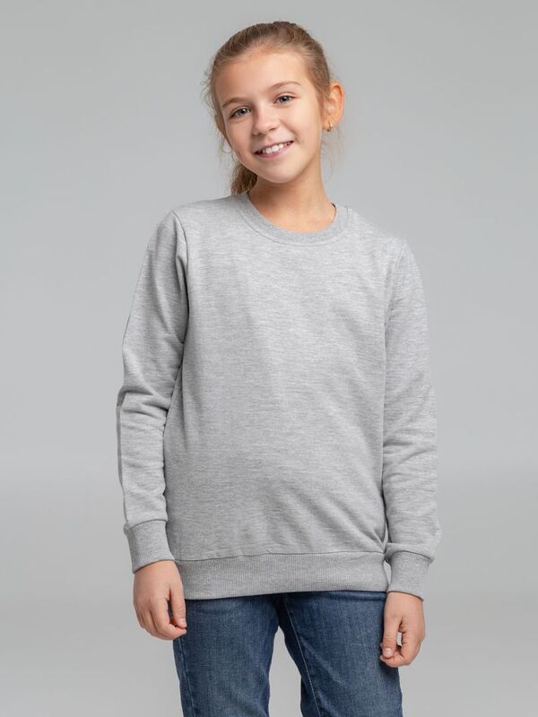 Свитшот детский Toima Kids 2.0, серый меланж арт.16210.11