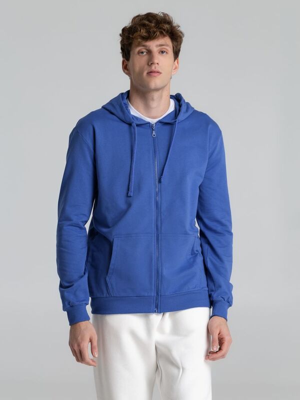 Толстовка на молнии с капюшоном Siverga 2.0, ярко-синяя арт.16213.44