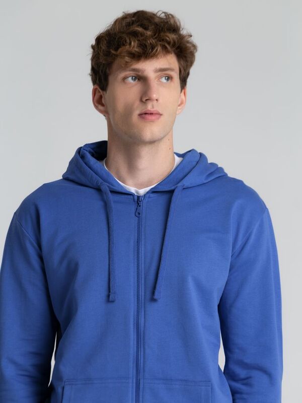 Толстовка на молнии с капюшоном Siverga 2.0, ярко-синяя арт.16213.44
