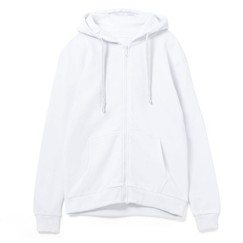 Толстовка на молнии с капюшоном Siverga 2.0, белая арт.16213.60
