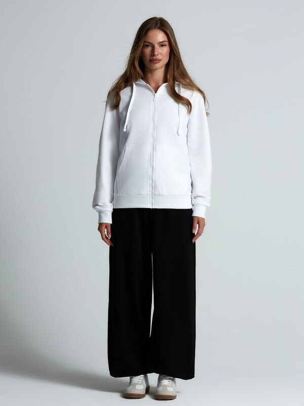 Толстовка на молнии с капюшоном Siverga 2.0, белая арт.16213.60