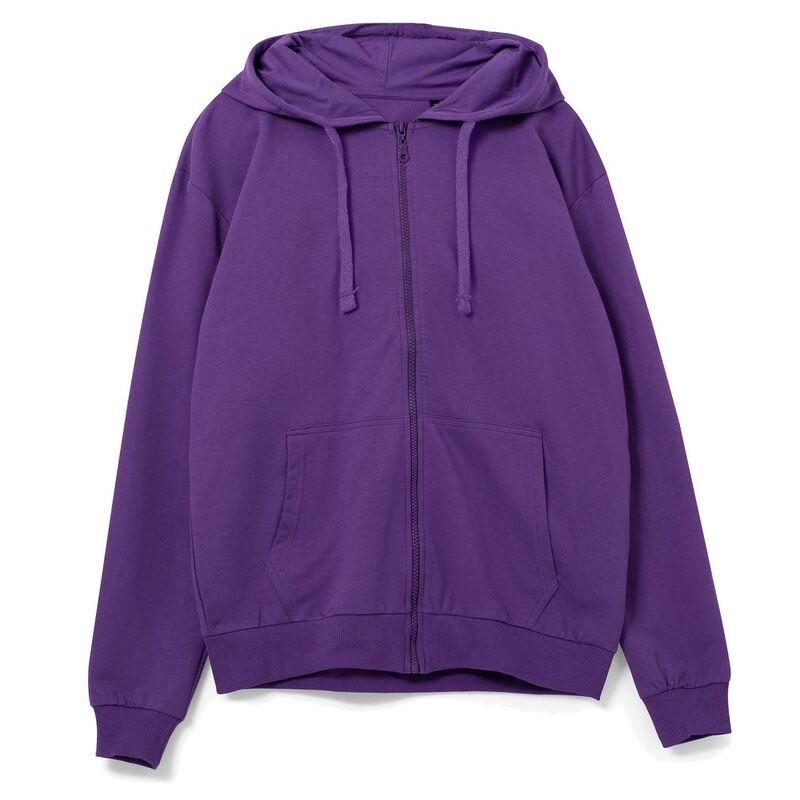 Толстовка на молнии с капюшоном Siverga 2.0, фиолетовая арт.16213.78