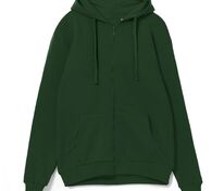 Толстовка на молнии с капюшоном Siverga 2.0, темно-зеленая арт.16213.90