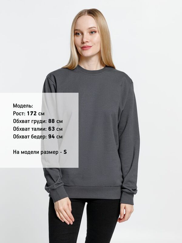 Свитшот Toima 2.0, темно-серый (графит) арт.16214.10