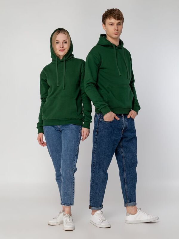 Худи Kirenga Heavy 2.0, темно-зеленое арт.16215.90