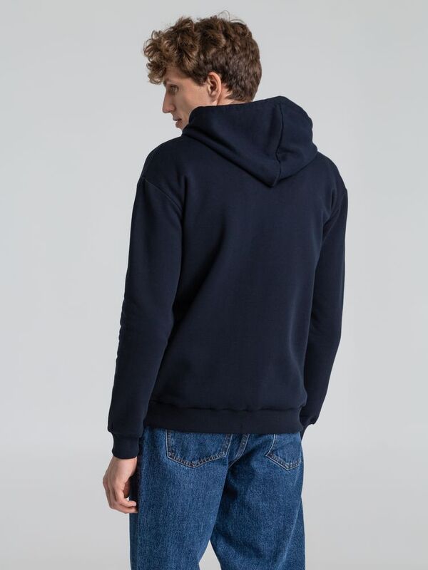 Толстовка на молнии с капюшоном Siverga Heavy 2.0, темно-синяя арт.16216.40