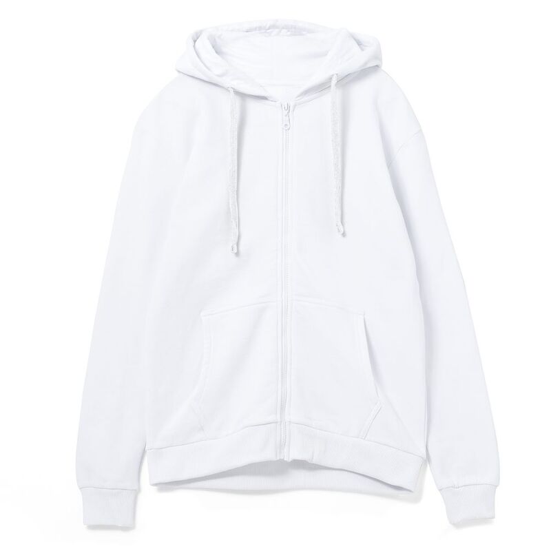 Толстовка на молнии с капюшоном Siverga Heavy 2.0, белая арт.16216.60