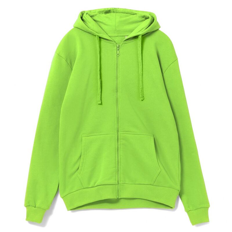 Толстовка на молнии с капюшоном Siverga Heavy 2.0, зеленое яблоко арт.16216.94