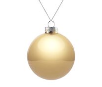 Елочный шар Finery Gloss, 8 см, глянцевый золотистый арт.17662.00