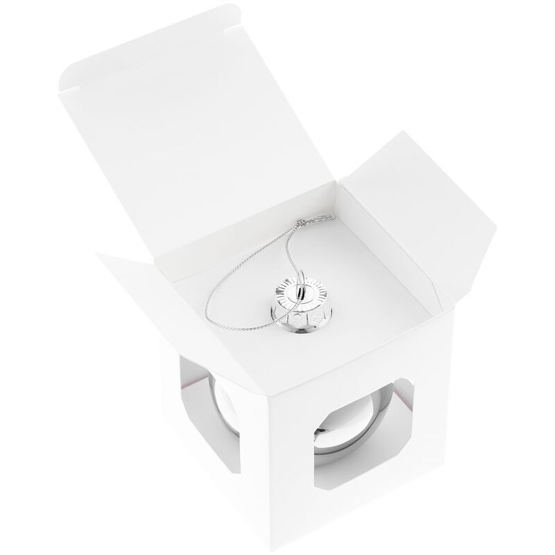 Елочный шар Finery Gloss, 8 см, глянцевый серебристый арт.17662.10