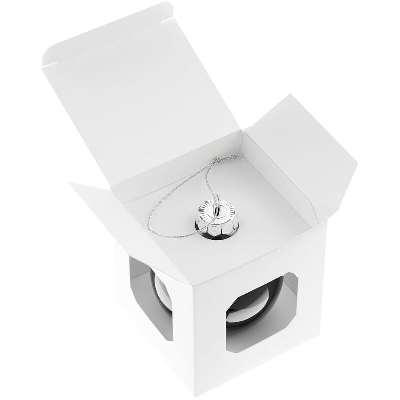 Елочный шар Finery Gloss, 8 см, глянцевый черный арт.17662.30