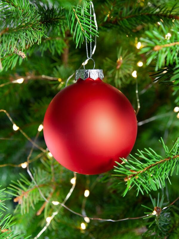 Елочный шар Finery Matt, 8 см, матовый красный арт.17663.50