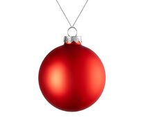 Елочный шар Finery Matt, 8 см, матовый красный арт.17663.50