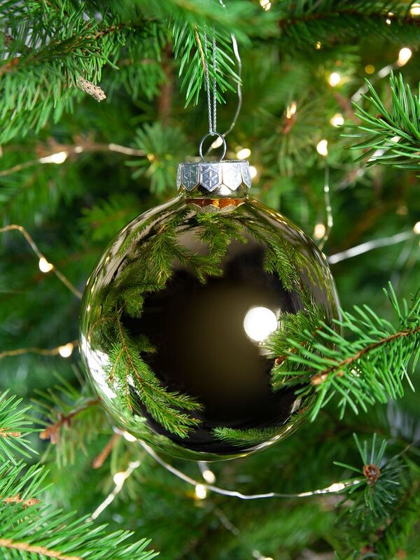 Елочный шар Finery Gloss, 10 см, глянцевый золотистый арт.17664.00