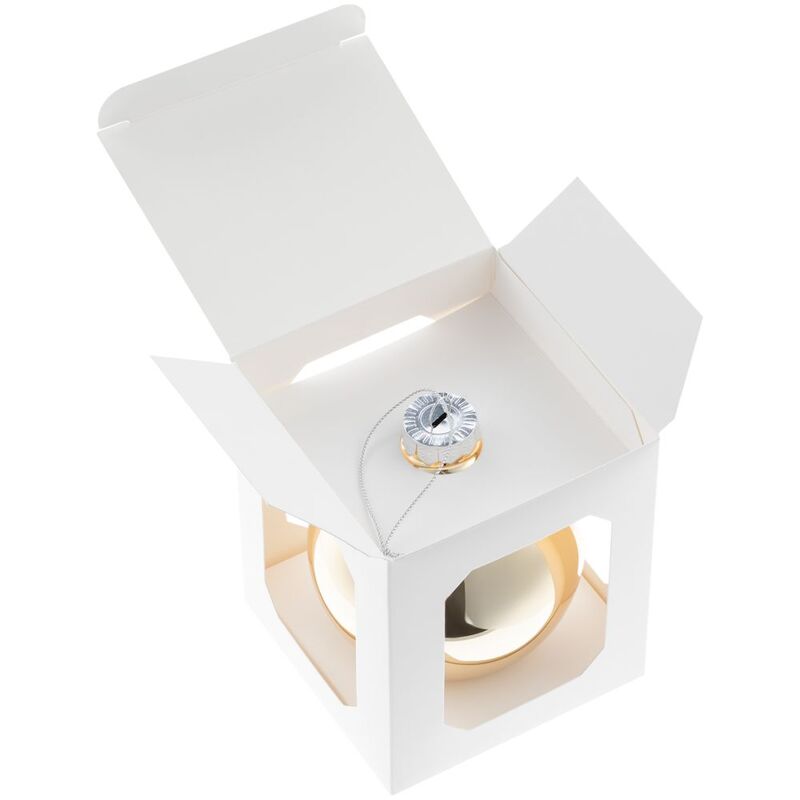 Елочный шар Finery Gloss, 10 см, глянцевый золотистый арт.17664.00