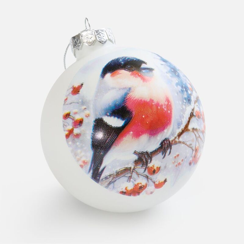 Елочный шар Finery Matt, 10 см, матовый белый арт.17665.60