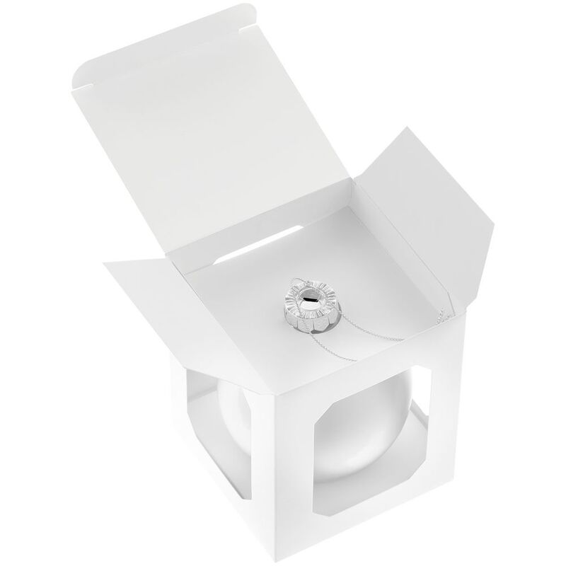 Елочный шар Finery Matt, 10 см, матовый белый арт.17665.60