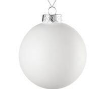 Елочный шар Finery Matt, 10 см, матовый белый арт.17665.60