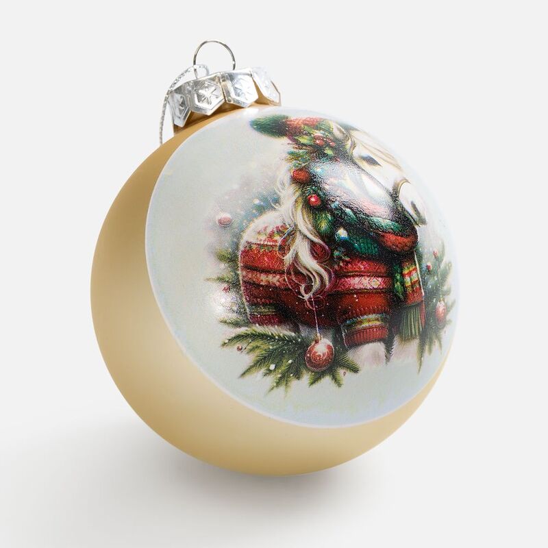 Елочный шар Finery Matt, 10 см, матовый золотистый арт.17665.00