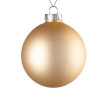Елочный шар Finery Matt, 10 см, матовый золотистый арт.17665.00