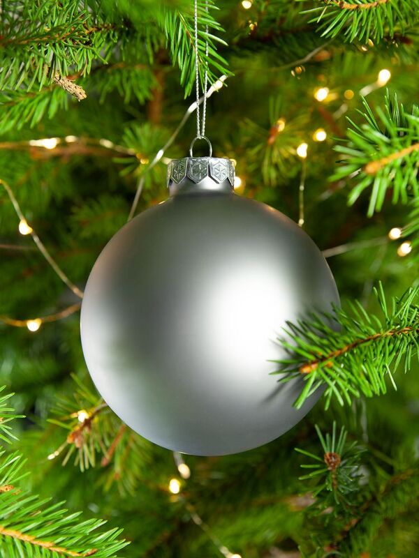 Елочный шар Finery Matt, 10 см, матовый серебристый арт.17665.10