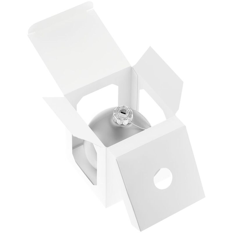 Елочный шар Finery Matt, 10 см, матовый серебристый арт.17665.10