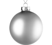 Елочный шар Finery Matt, 10 см, матовый серебристый арт.17665.10