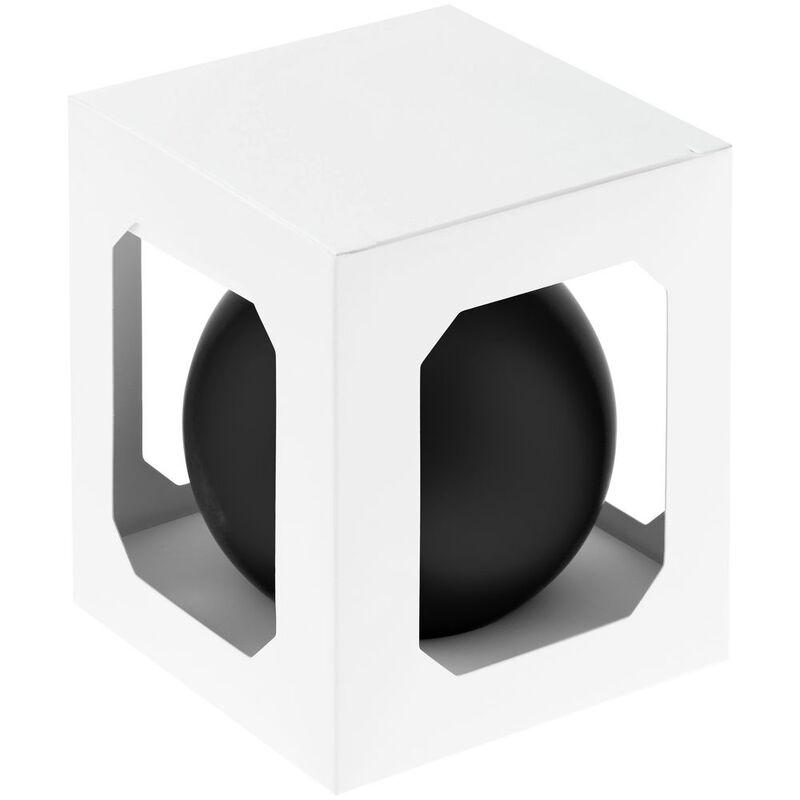 Елочный шар Finery Matt, 10 см, матовый черный арт.17665.30