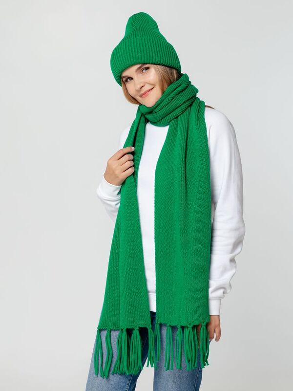 Шарф Flette, зеленый арт.15694.90