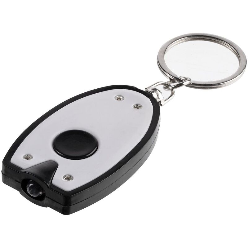 Брелок-фонарик Vivid, ver.2, белый с черным арт.15697.60