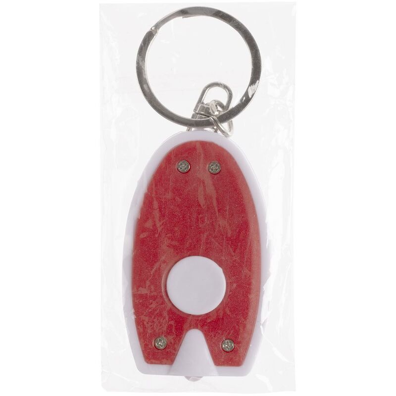 Брелок-фонарик Vivid, ver.2, красный с белым арт.15697.50