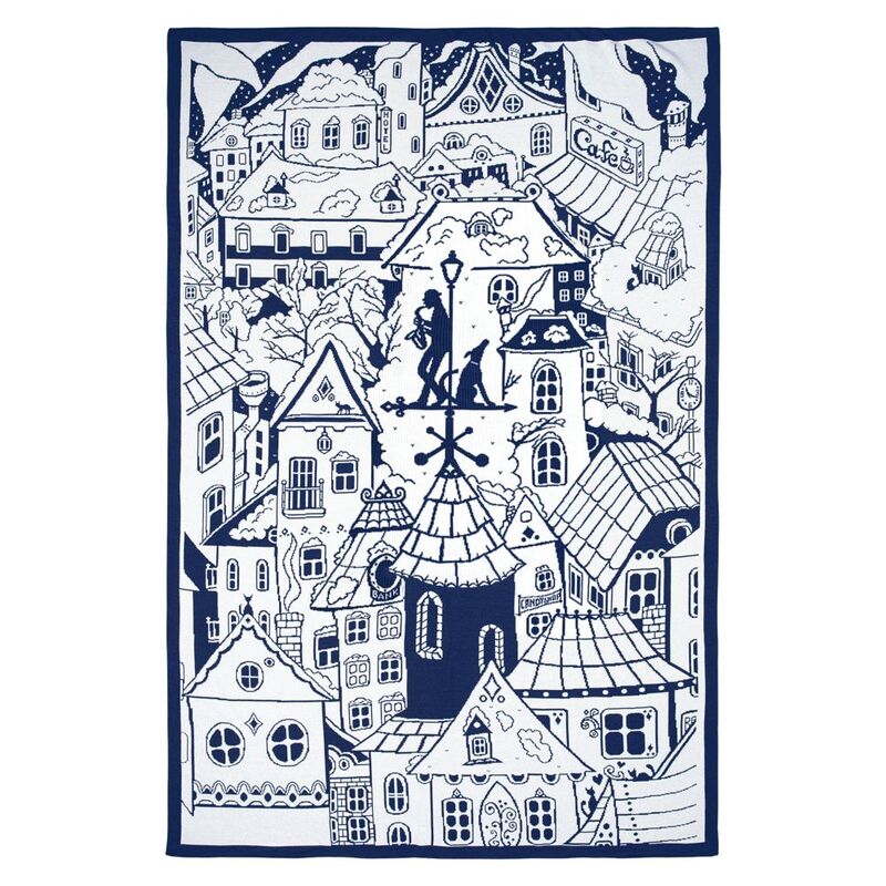 Плед на заказ Tricksy Net, 2 цвета, L, полушерсть арт.18083.02