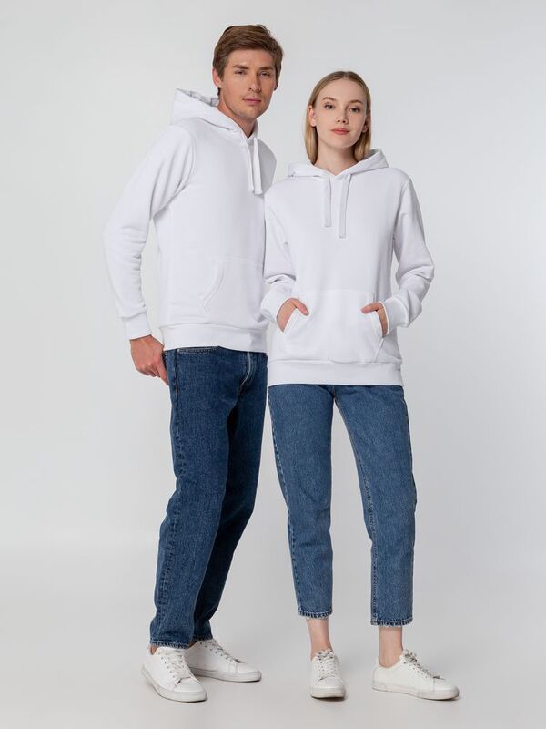 Худи унисекс Sublimatism, белое арт.15642.60