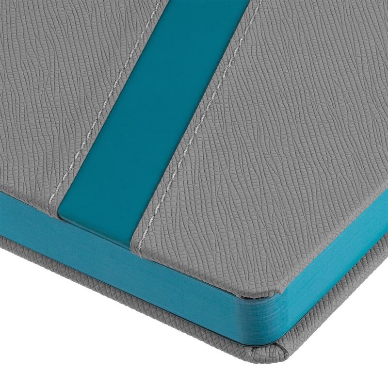 Ежедневник Rubikon на заказ, недатированный серо-бирюзовый арт.16208.49