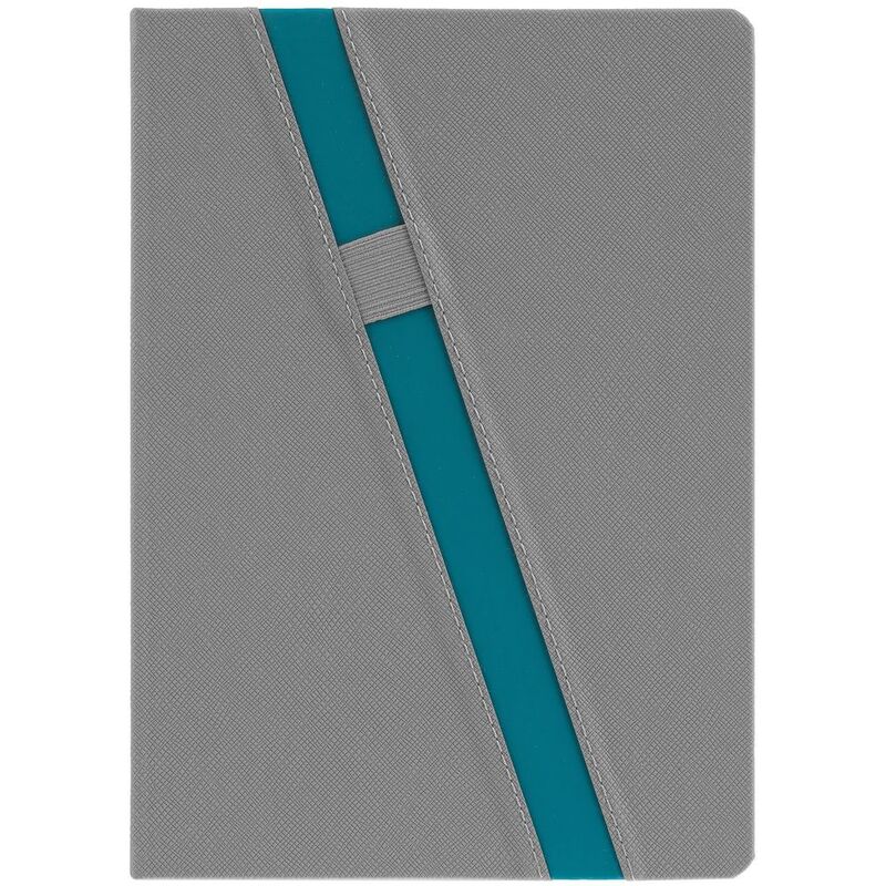 Ежедневник Rubikon на заказ, недатированный серо-бирюзовый арт.16208.49