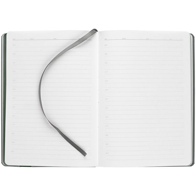 Ежедневник Rubikon на заказ, недатированный серо-зеленый арт.16208.19